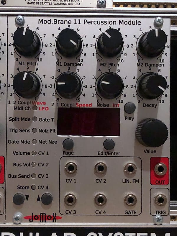 JoMox Mod.Brane 11 Eurorack Percussion Module | Reverb