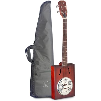 James Neligan Cask Series Puncheon Cigar Box Resonator Acoustic Guitar + Gig Bag for sale