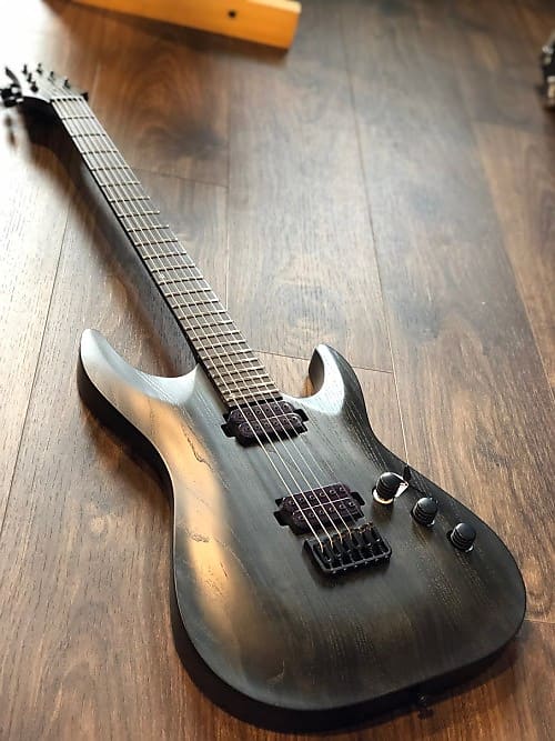 Schecter C-1 EX Apocalypse Baritone 27 Scale Length in Rust Grey