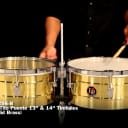 LP Tito Puente 13&14" Timbales, Solid Brass