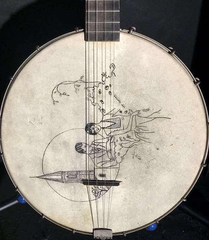 Elton Resonator Tenor Banjo Reverb