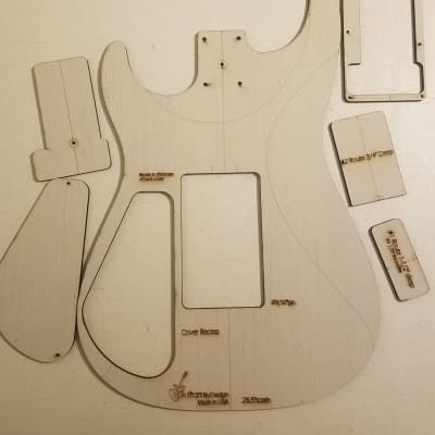 Guitarsbydesign StratFusion Guitar Body Template 2020 Natural image 3