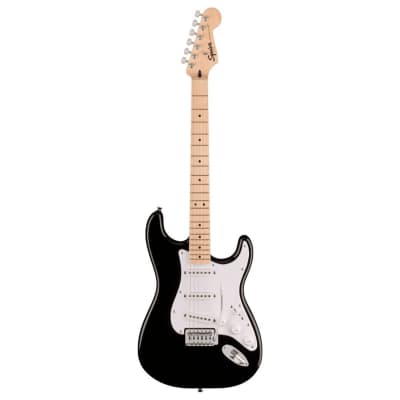 Squier Sonic Stratocaster Pack with 6-String, Right-Handed, Maple Fingerboard Electric Guitar, Padded Gig Bag, and 10G Amplifier (Black) image 2