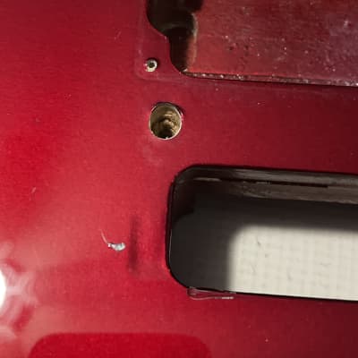 1980's Made in Japan Kramer Focus 2000 Candy Apple Red Guitar Body Floyd Ready image 8