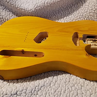 USA hand made Butterscotch body. Nitro finish .Made for a Tele neck. 3.3 Lbs. image 6