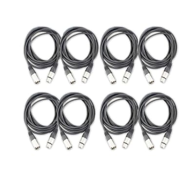 20ft XLR Male to Female Microphone Cable by AxcessAbles| U.S. Based Small Business | Shielded Microphone Cord | DJ Mic Cable | XLR to XLR Balanced Cable | AxcessAbles 20ft XLR Mic Cable (8-Pack) image 1