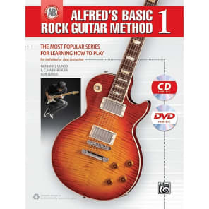 Alfred 00-41457 Alfred's Basic Rock Guitar Method 1 Book/CD/DVD