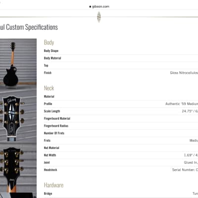 Gibson Les Paul VOS Custom 2022 Black Maple Burst Mod Shop Exclusive image 21