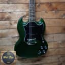 Epiphone SG Classic Worn P-90s Inverness green. "Great shop to deal with." - Reverb customer