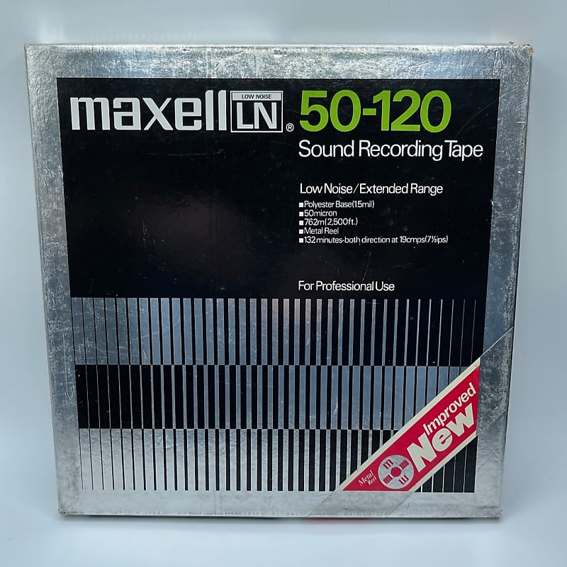 Used Maxell LN 50-120 10.5” Reel to Reel Tape