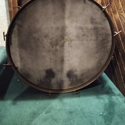 Leedy 1920's 28"(Diameter)X14"(Depth) Bass Drum 1920's White image 3