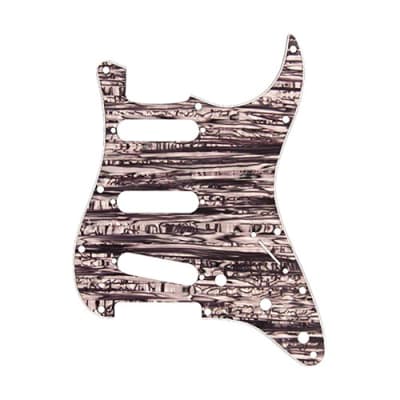 D'Andrea 4-Ply 11-Hole SSS Stratocaster Pickguard Striped Pearl for sale