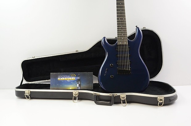 Carvin DC 747  7 String Left Hand Electric Guitar - Blue w/ Case DC747 image 1