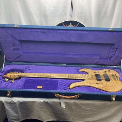 Linc Luthier Linc5 Semi-Hollow 5-string Bass with Case for sale