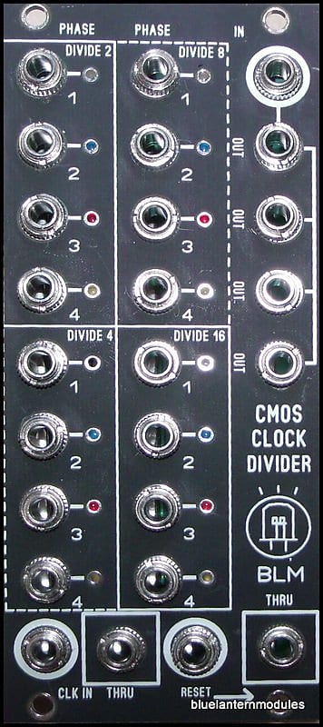 BLUE LANTERN CMOS CLOCK DIVIDER : BRAND NEW :  [DETROIT MODULAR] image 1