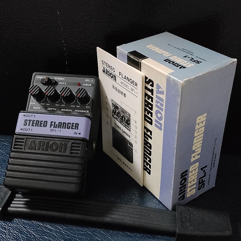Arion SFL-1 Stereo Flanger 1980s w/ Original Box MIJ Made in Japan Vintage Guitar Bass Effects Pedal image 1