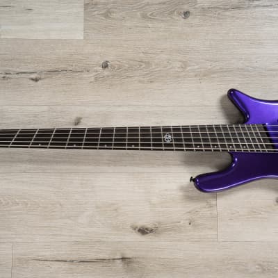 Mint Spector NS Dimension 5 HP Multi-Scale 5-String Bass, Ebony Fretboard, EMG 45DC, Plum Crazy Gloss image 7