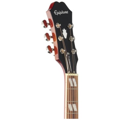 Epiphone Hummingbird Studio Acoustic-Electric Guitar, Faded Cherry image 7