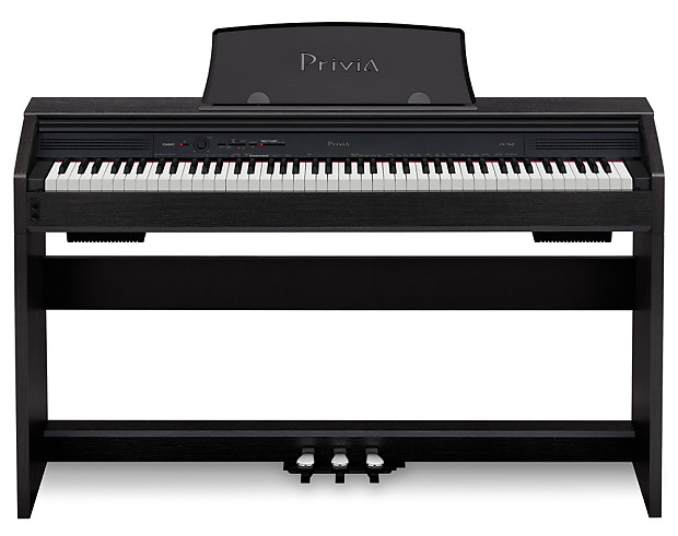 Casio Privia PX-760 88-Key Digital Piano Pro Bundle - Black