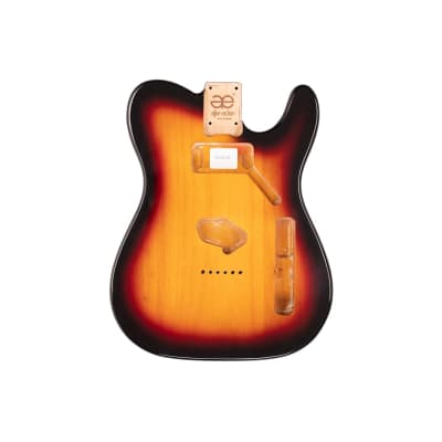 AE Guitars® T-Style Alder Replacement Guitar Body 3 Tone Sunburst image 3