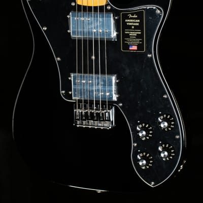 Fender American Vintage II 1975 Telecaster Deluxe Maple Fingerboard Black (695) for sale