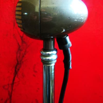 Vintage 1940's RCA MI-12010 dynamic microphone Hi Z w original cable & period Atlas DS-7 stand stand WORKING image 7