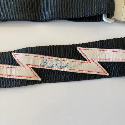 1980s Levy's Lighting Guitar Strap with Autographs! BC Rich image 3