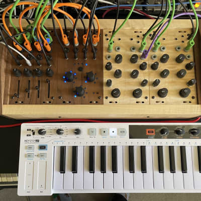 Ellitone Osage 4 Voice Analog Modular Synthesizer System 2022 - Walnut/Maple Wood image 1