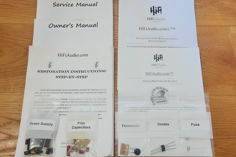 Lafayette LR-800 restoration kit filter capacitor repair rebuild fix  			