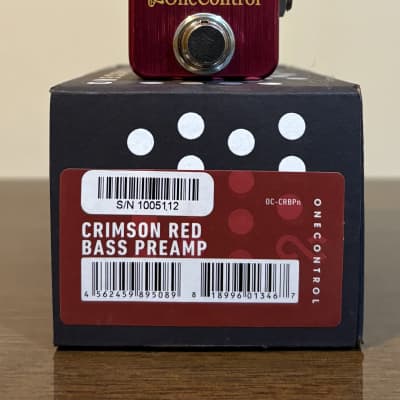 Reverb.com listing, price, conditions, and images for one-control-crimson-red-bass-preamp