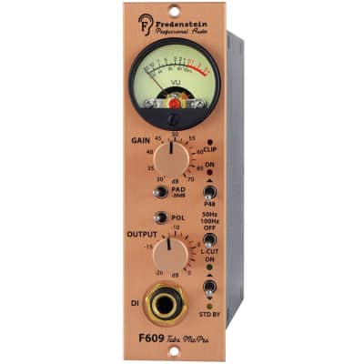 Fredenstein F609 500 Series Tube Microphone Preamp with 12AU7 and 12AX7 Tubes image 1