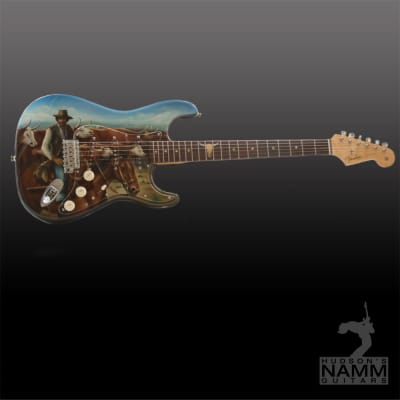 2011 Fender Custom Cowboy & Cattle Strat NOS Todd Krause Masterbuilt Hand Painted by Dan Lawrence NEW! image 6