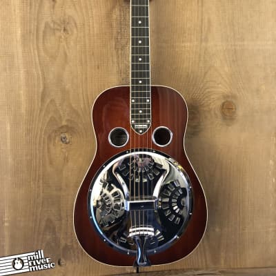 National Scheerhorn Mahogany Square Neck Acoustic-Electric Resonator 2014 w/ HSC image 3