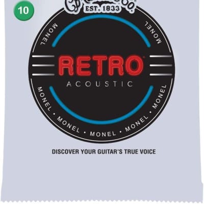 Martin MM10 Retro Monel Acoustic Guitar Strings Extra Reverb UK