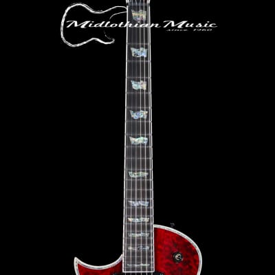 ESP LTD EC-1000 - Left-Handed Electric Guitar - See Through Black Cherry Gloss Finish image 3