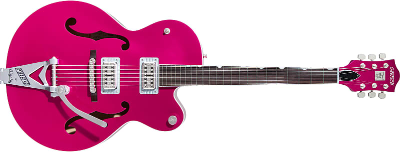 GRETSCH - G6120T-HR Brian Setzer Signature Hot Rod Hollow Body with Bigsby  Rosewood Fingerboard  Candy Magenta - 2401215856 image 1