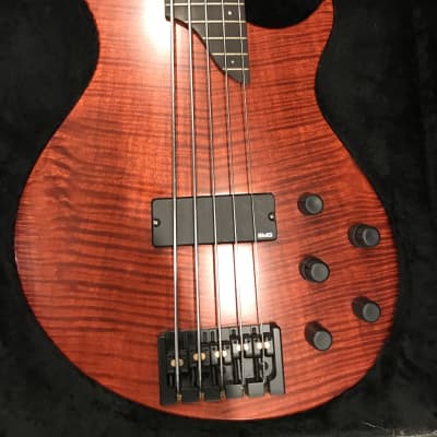 Bolin Bolin Steinberger NS 5 String Bass Red/Amber image 3