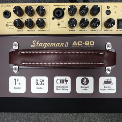 NuX Acoustic Guitar Amplifier Stageman II AC 80 image 2