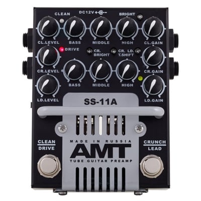 AMT Electronics SS-11A (Classic) - 3 channel Tube Guitar Preamp + power supply image 3