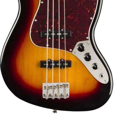 Squier Classic Vibe '60's Fretless Jazz Bass - 3-Color Sunburst, Laurel Fingerboard image 1