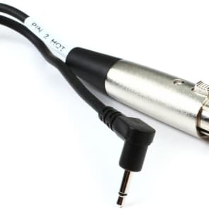 Hosa XVM-305F XLR Female to Right Angle 3.5mm TS Male Cable - 5 foot image 5