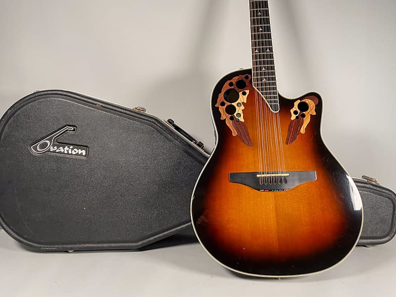 ovation 1858 elite オベーション Ovation Elite Shallow 1858 With OHSC - New England Burst - Used