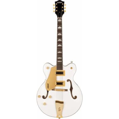 GRETSCH - G5422GLH ELECTROMATIC CLASSIC HOLLOW BODY DOUBLE-CUT WITH GOLD HARDWARE LEFT-HANDED LAUREL FINGERBOARD SNOWCREST WHITE image 2