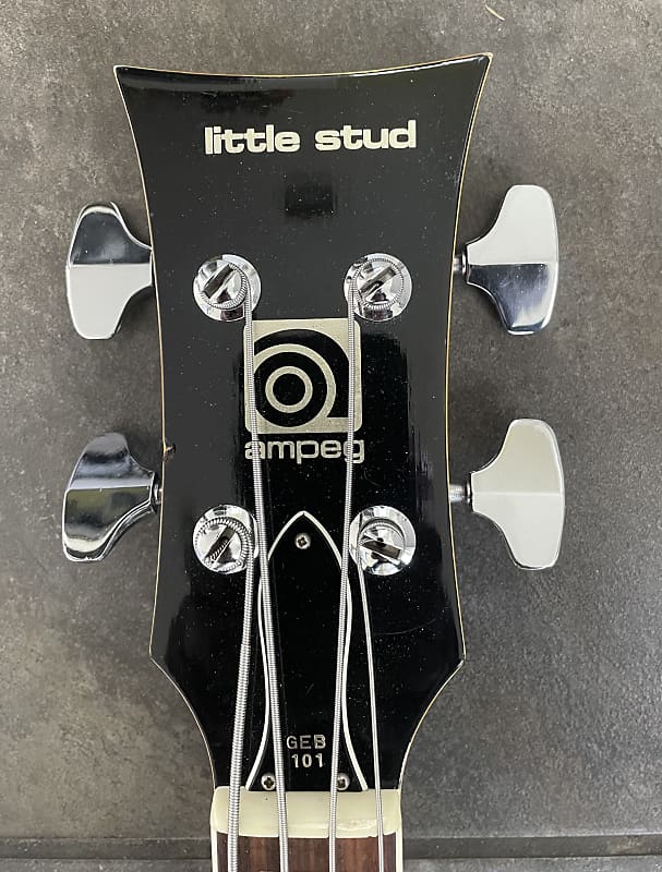 希少★Ampeg 1970's★little stad★専用ハードケース付き Ampeg Little Stud 1970s - Transparent Cherry | Reverb