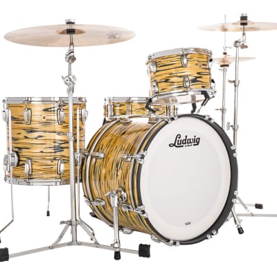 Ludwig Legacy Maple Downbeat 3-pc Shell Pack w/ 20" Kick - Lemon Oyster - Used