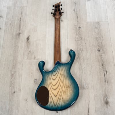 Fibenare Erotic Dalmat Blue Guitar, Ebony Fretboard, Poplar Burl, Tortoise Blue image 5