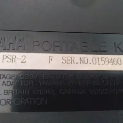 Yamaha PSR 2 90s black image 4