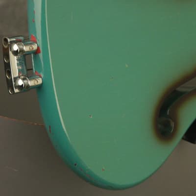 RARE 1960's Ampeg AEB-1 Scroll Bass original BLUE + BLACK!!! image 11