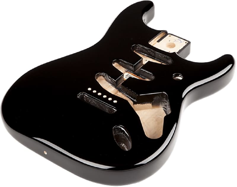 Fender Classic Series 60's Stratocaster SSS Alder Body Vintage Bridge Mount, Black image 1