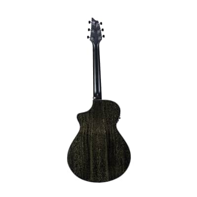Breedlove Rainforest S Concert CE African Mahogany Soft Cutaway 6-String Acoustic Electric Guitar with  Fishman Presys I Electronics (Black Gold) image 2